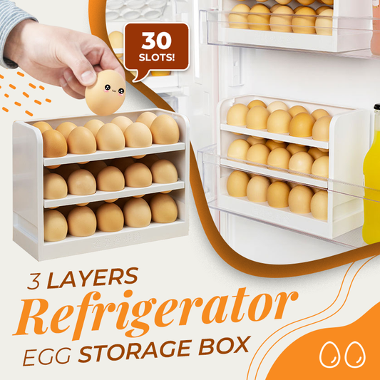 3 Layer Refrigerator Egg Storage Box