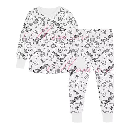 DIY Pajamas Kids Sketch Colorful Pajama Set Kids Art Color Your Own Pajama Handicraft Toys DIY Kid Crafts for Kids Boys Girls