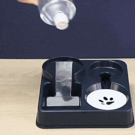 Distributeur automatique de nourriture pour animaux 2-en-1