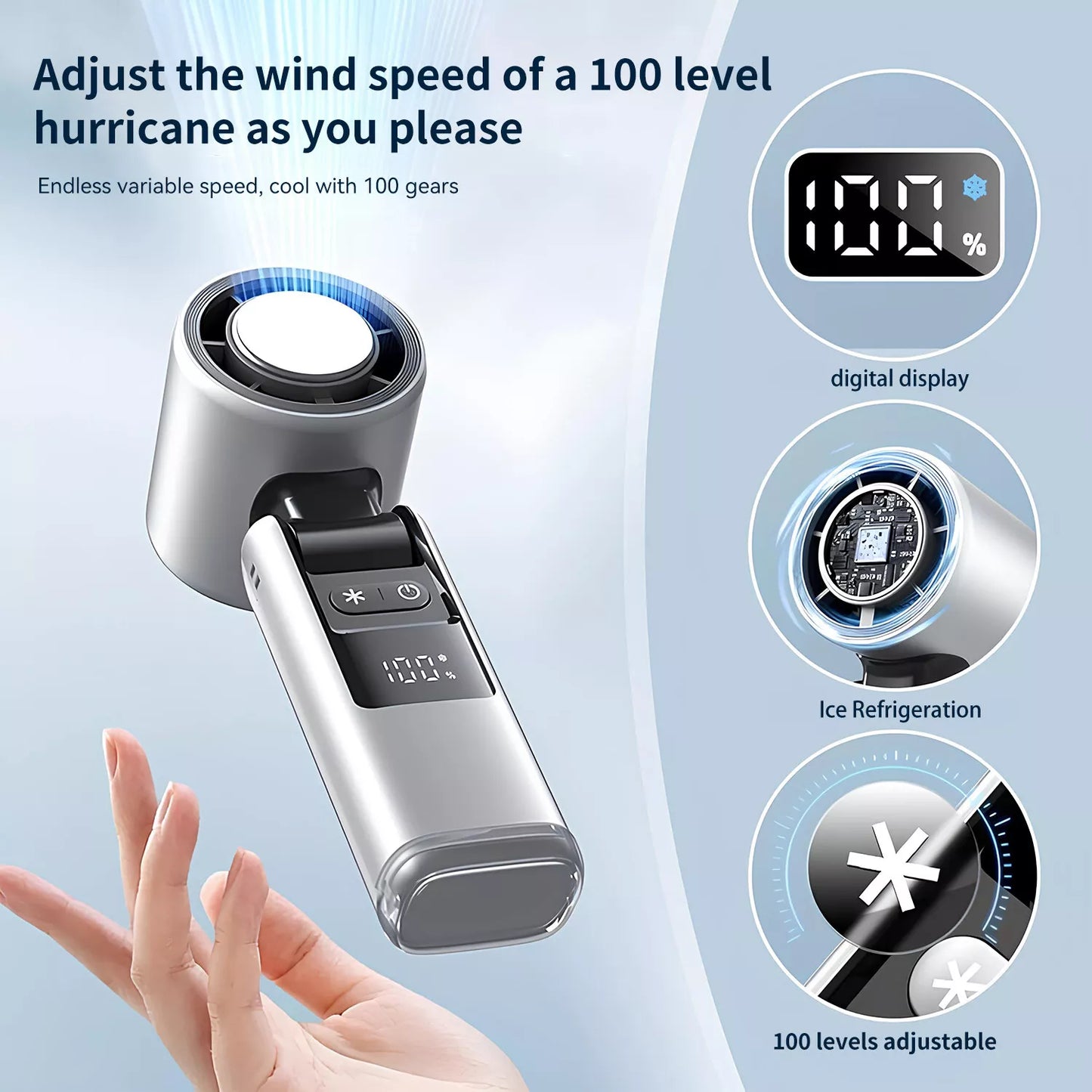 USB Rechargeable Turbo Pocket Fan