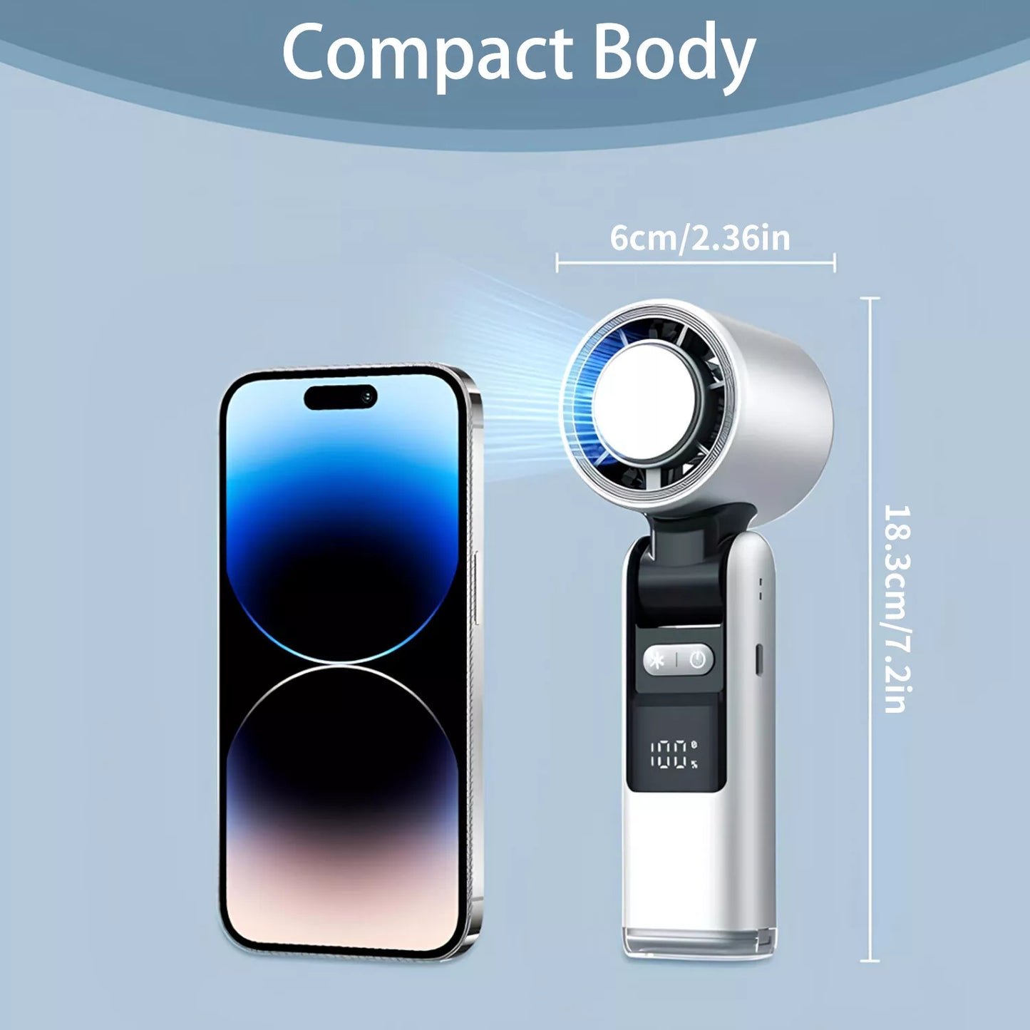 USB Rechargeable Turbo Pocket Fan